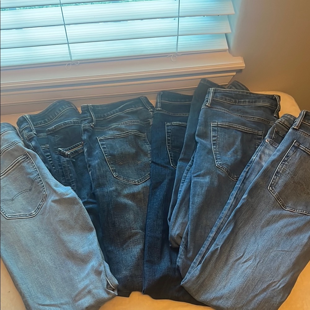 American Eagle Outfitters Men's Blue Jeans Collection